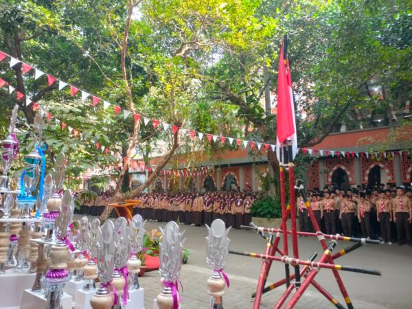Upacara HUT Pramuka ke-65 di PP Mahasina Berlangsung Khidmat